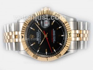 Replica Rolex Datejust Turn O Graph Automatic Movement 14k Wrapped Gold Two Tone